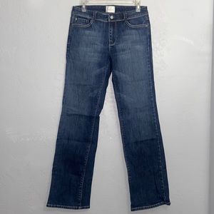 White House Black Market WHBM Blanc Bootcut Jeans Denim Dark Wash Size 8R